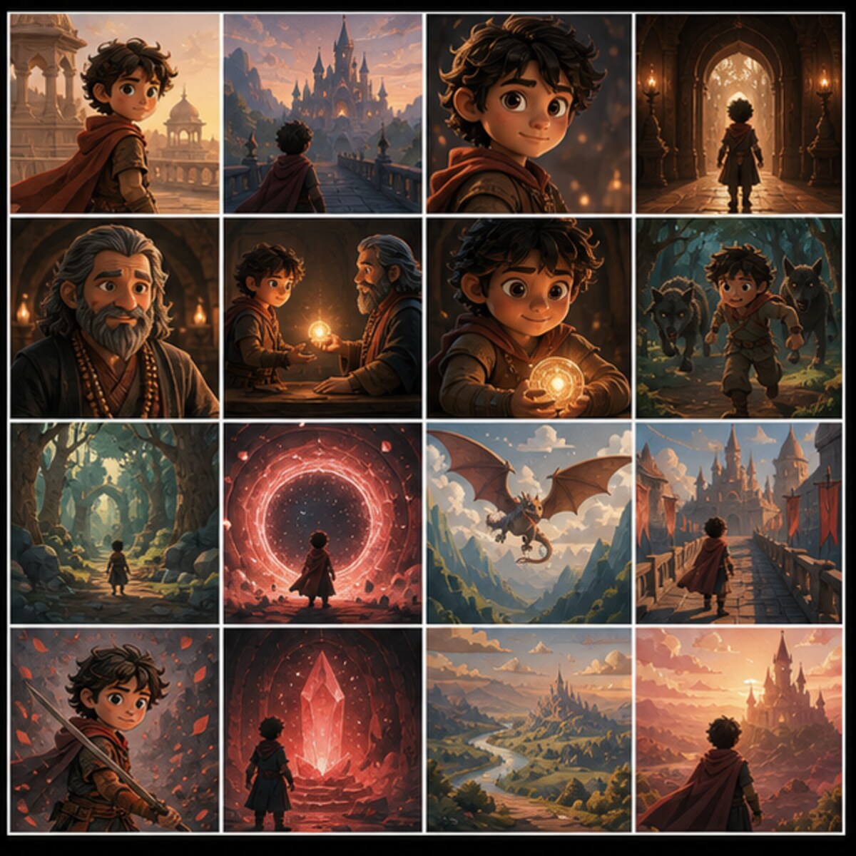 Animated storyboard style transformation